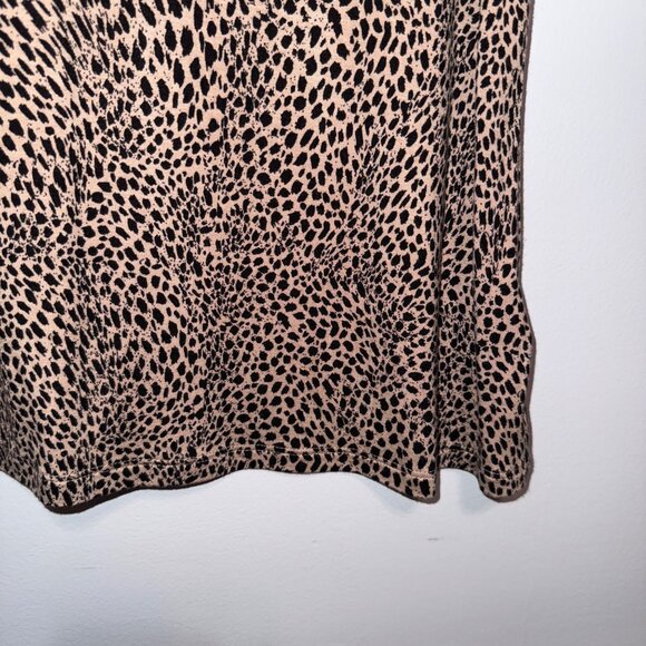 Apt. 9 Womens Sleeveless Animal Print Top M Rayon/Spandex Blend - Picture 3 of 5